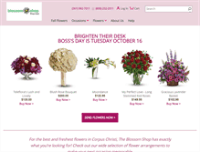 Tablet Screenshot of blossomshoptx.net